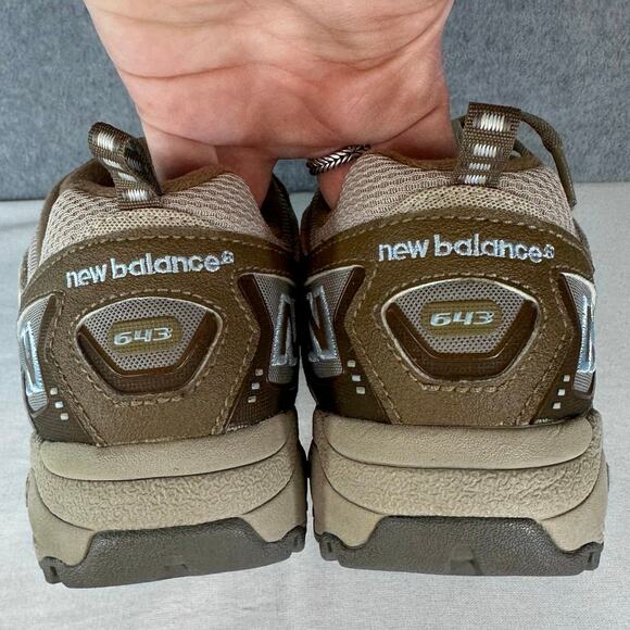 New Balance Womens 8 643 Abzorb Suede Hiking Running Shoes Brown WW643TB Neutral - Picture 7 of 10